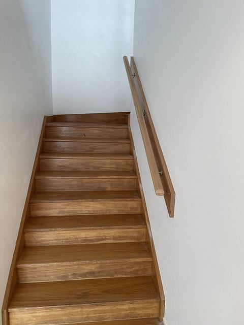 Finished internal stairs after the fit-out